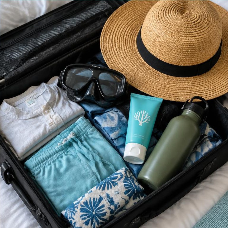 Illustrative photograph for Packing list for local islands