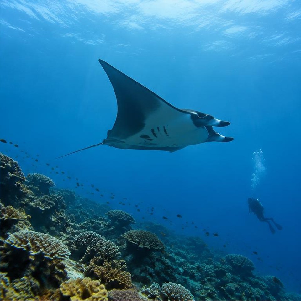 Illustrative whale shark & manta tours experience 2